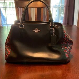 Coach purse with double strap